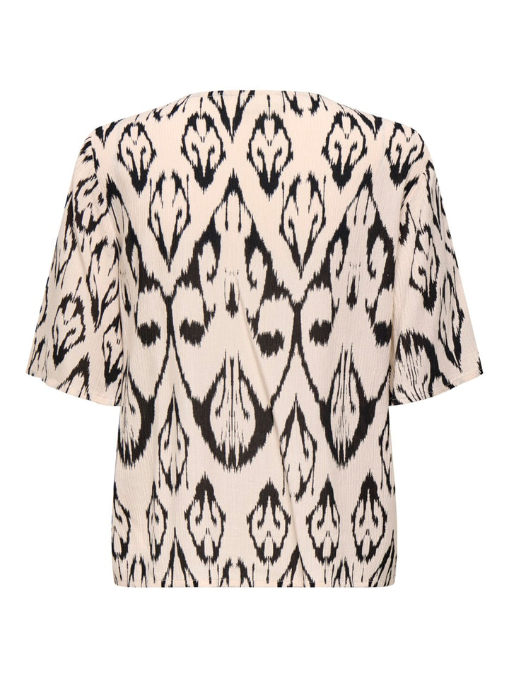 Jdybree Life 2/4 Top Wvn - Ecru Dessin