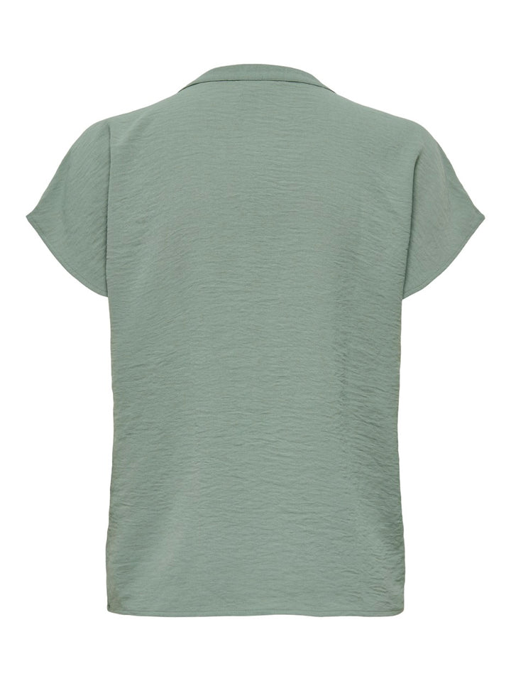 Jdylion Life S/s Top Wvn Noos - Olijf