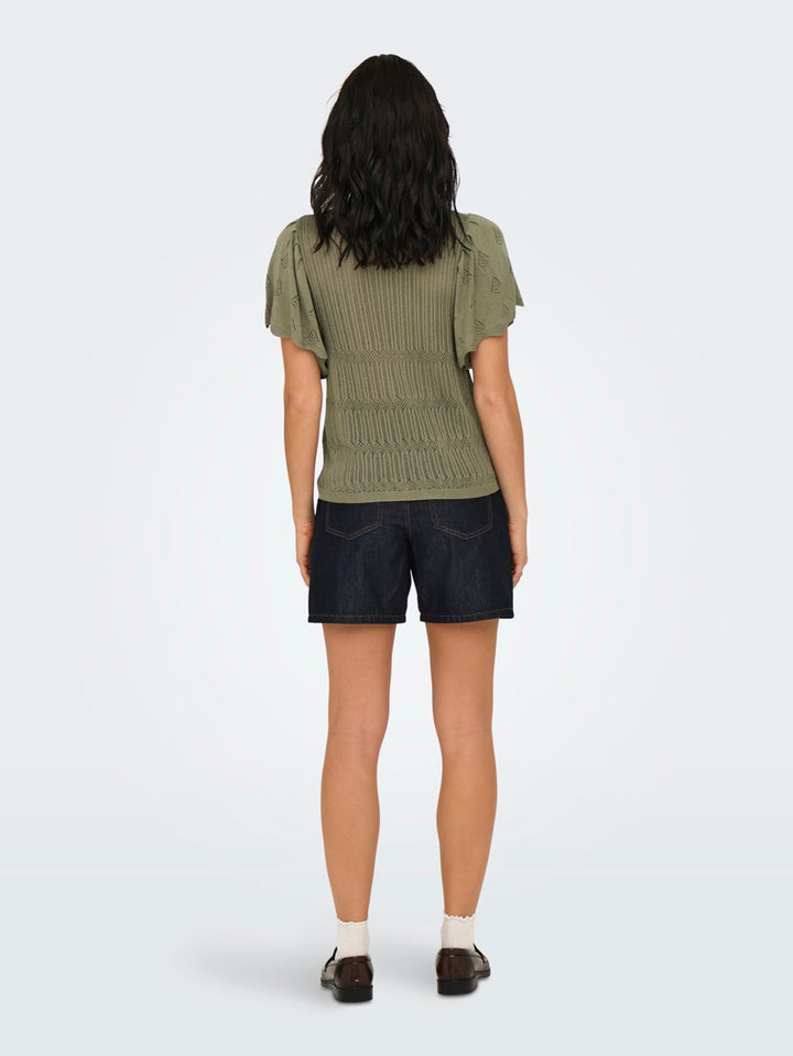 Jdysolis S/s Pullover Knt - Army