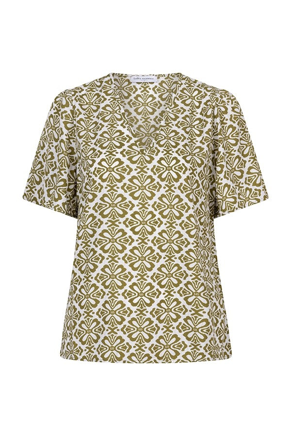 Blouse Bella - Groen Dessin