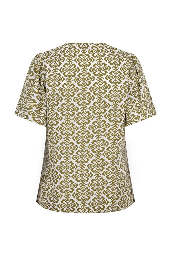Blouse Bella - Groen Dessin
