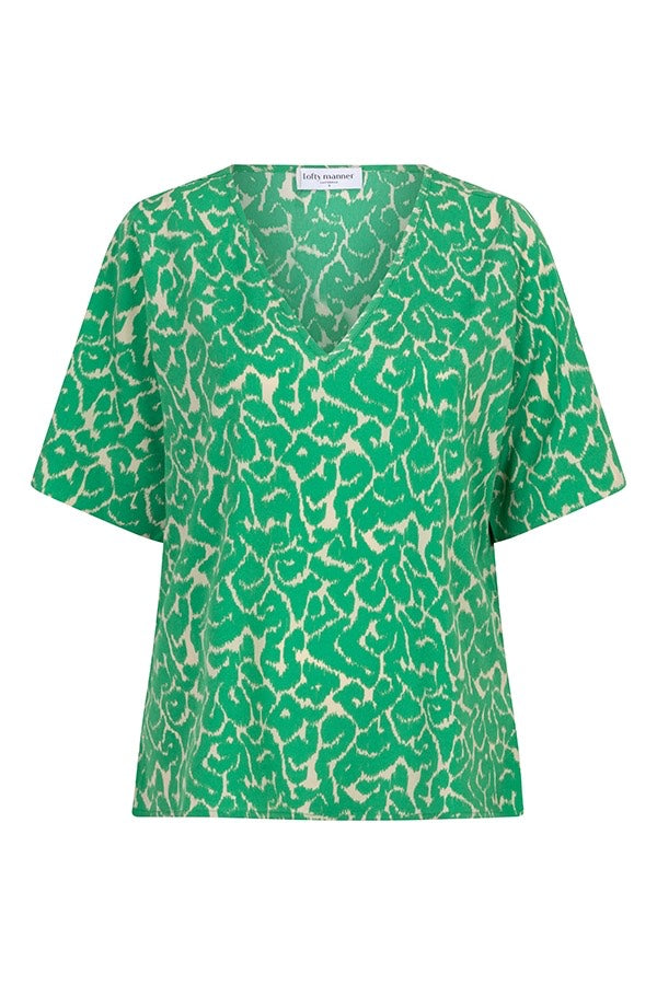 Blouse Iggy - Groen Dessin