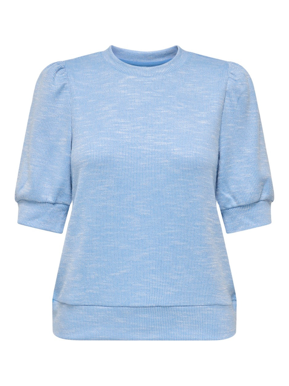 Onlrie S/s Puff Top Cs Jrs - Lichtblauw