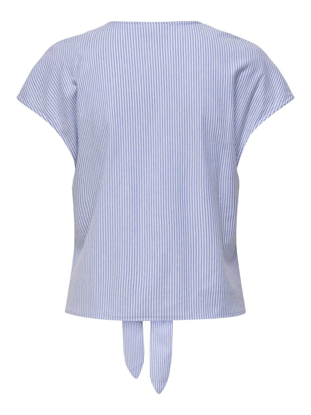 Jdynelli S/s Knot Top Jrs - Blauw Dessin