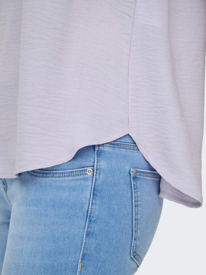 Jdyhannah S/s Lace Top Wvn - Lila