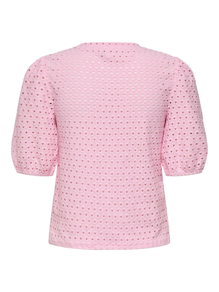 Onlelisa S/s O-neck Top Box Jrs - Roze