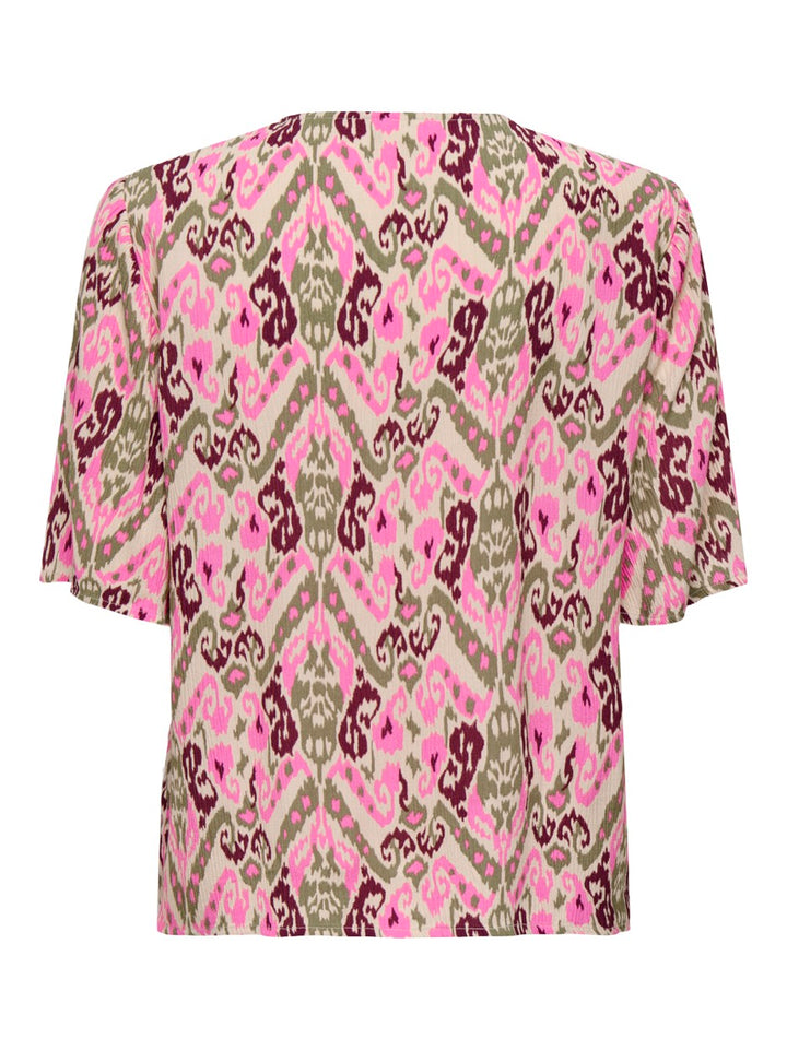 Jdybree Life 2/4 Top Wvn - Roze Dessin