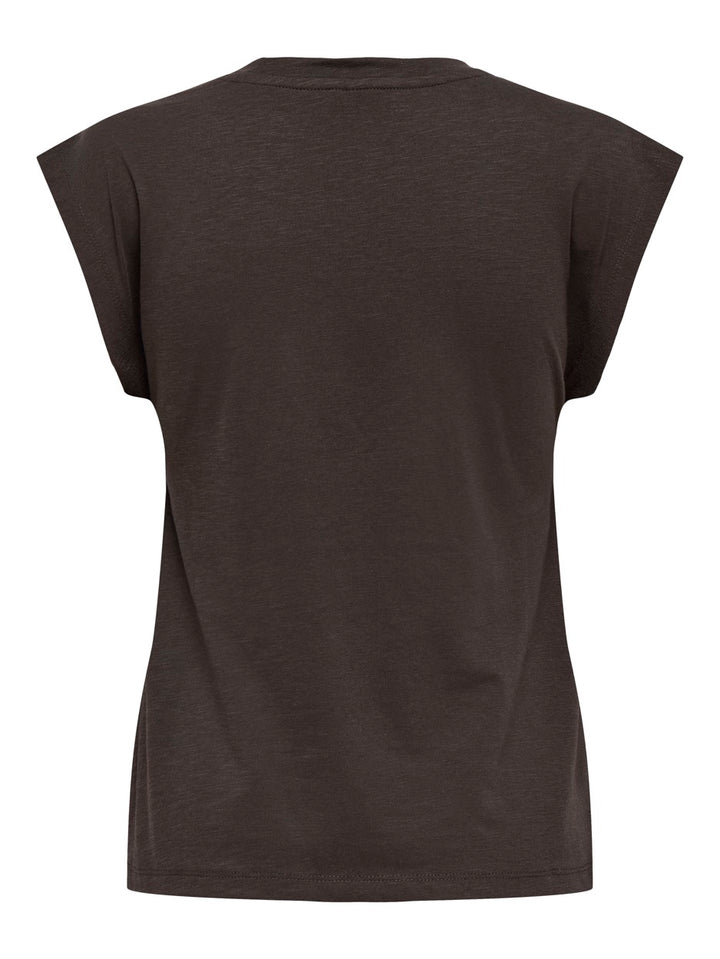 Onldelia S/l O-neck Mix Top Box Jrs - Bruin