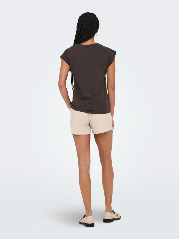 Onldelia S/l O-neck Mix Top Box Jrs - Bruin