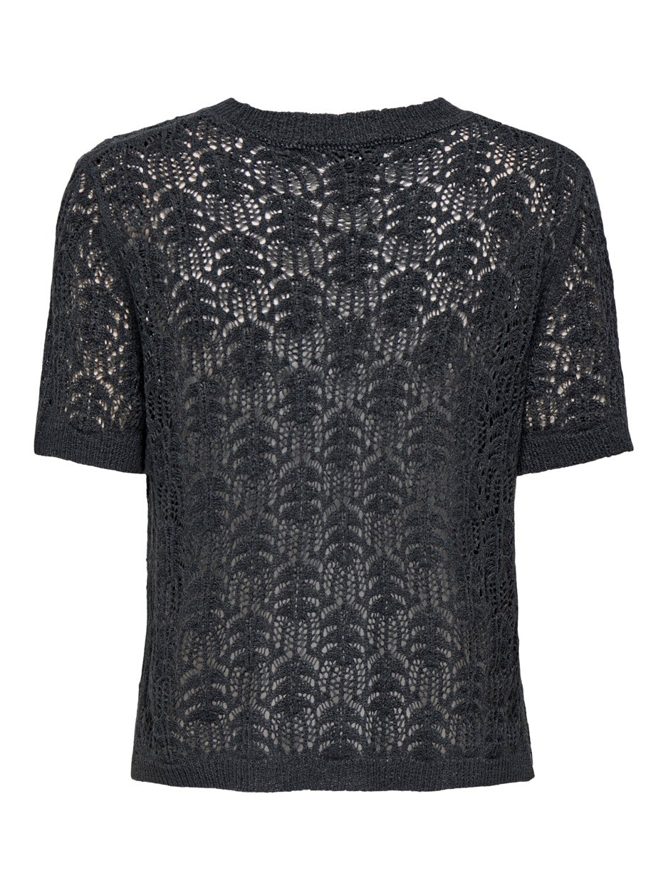 Jdykofi Bayo S/s O-neck Pullover Kn - Steel