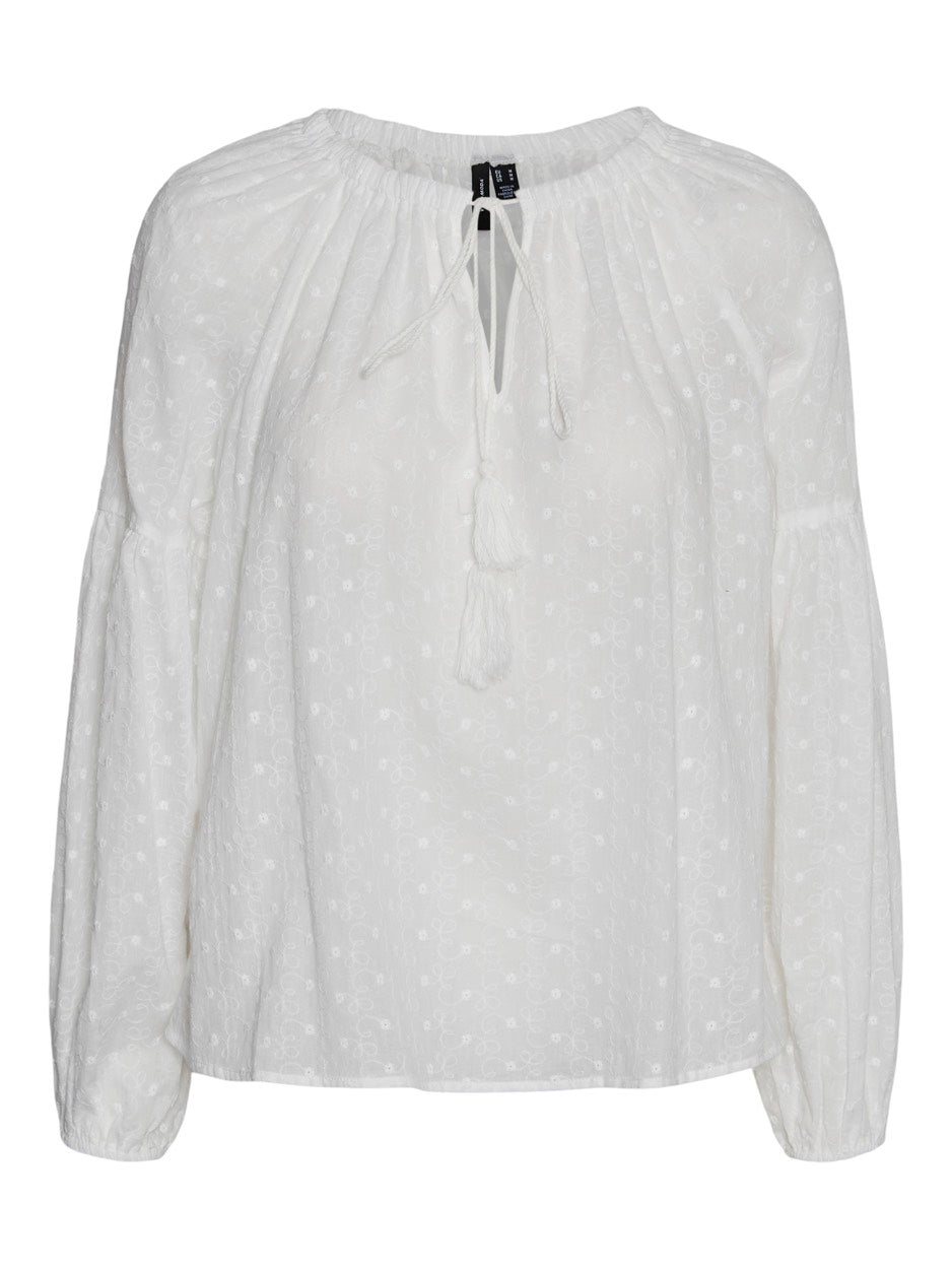 Vmkatty Ls Top Wvn - Wit