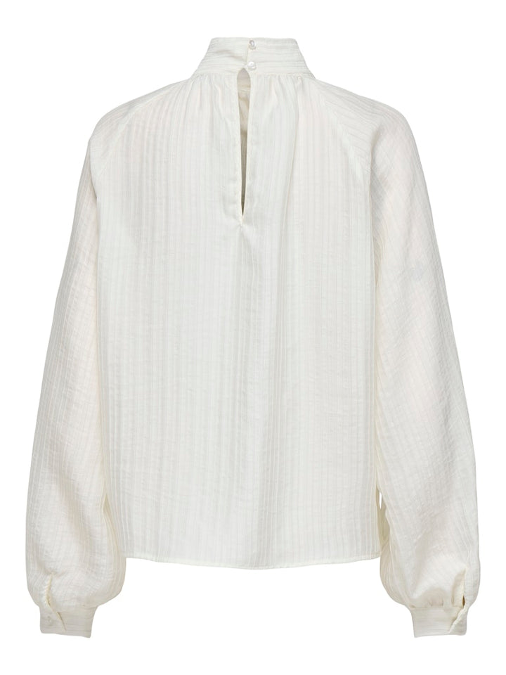 Jdynorma L/s Bow Top Wvn - Off-white