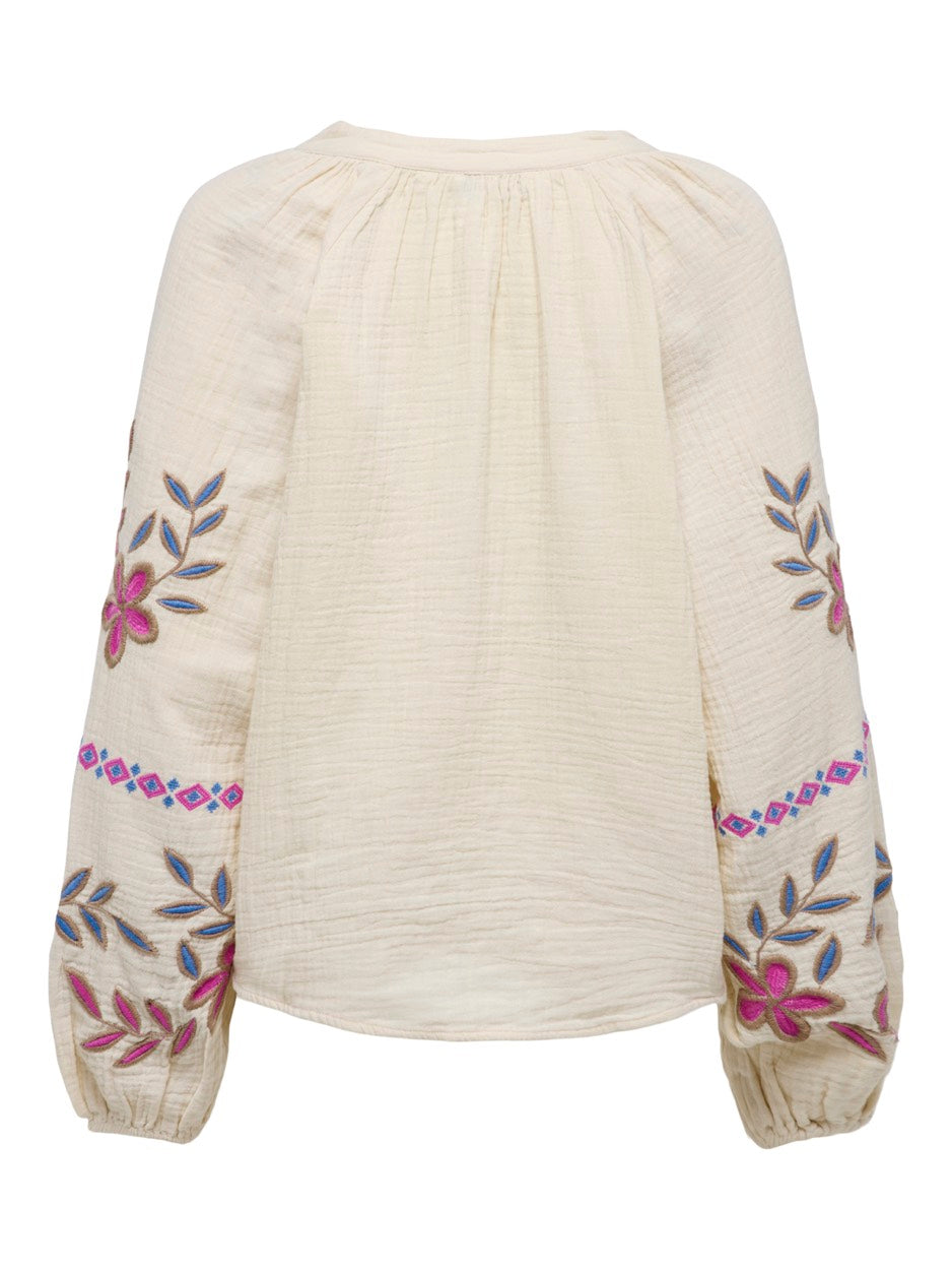 Onlblake Life Ls Emb Shirt Wvn - Beige