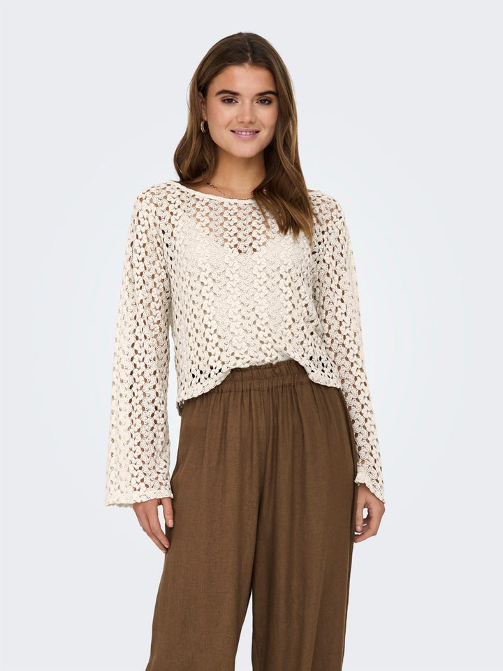 Onllion L/s Top Jrs - Beige