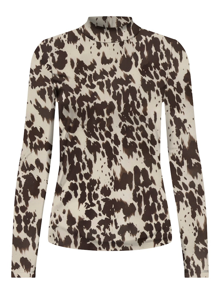 Onlerica Life Mesh L/s Top Jrs Noos - Zand Dessin