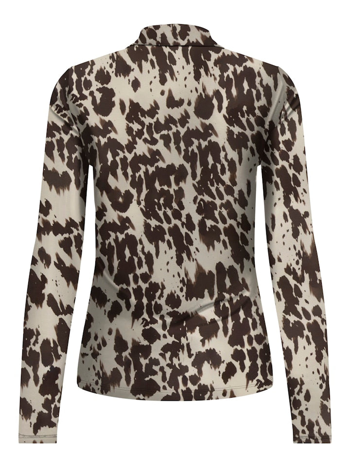 Onlerica Life Mesh L/s Top Jrs Noos - Zand Dessin