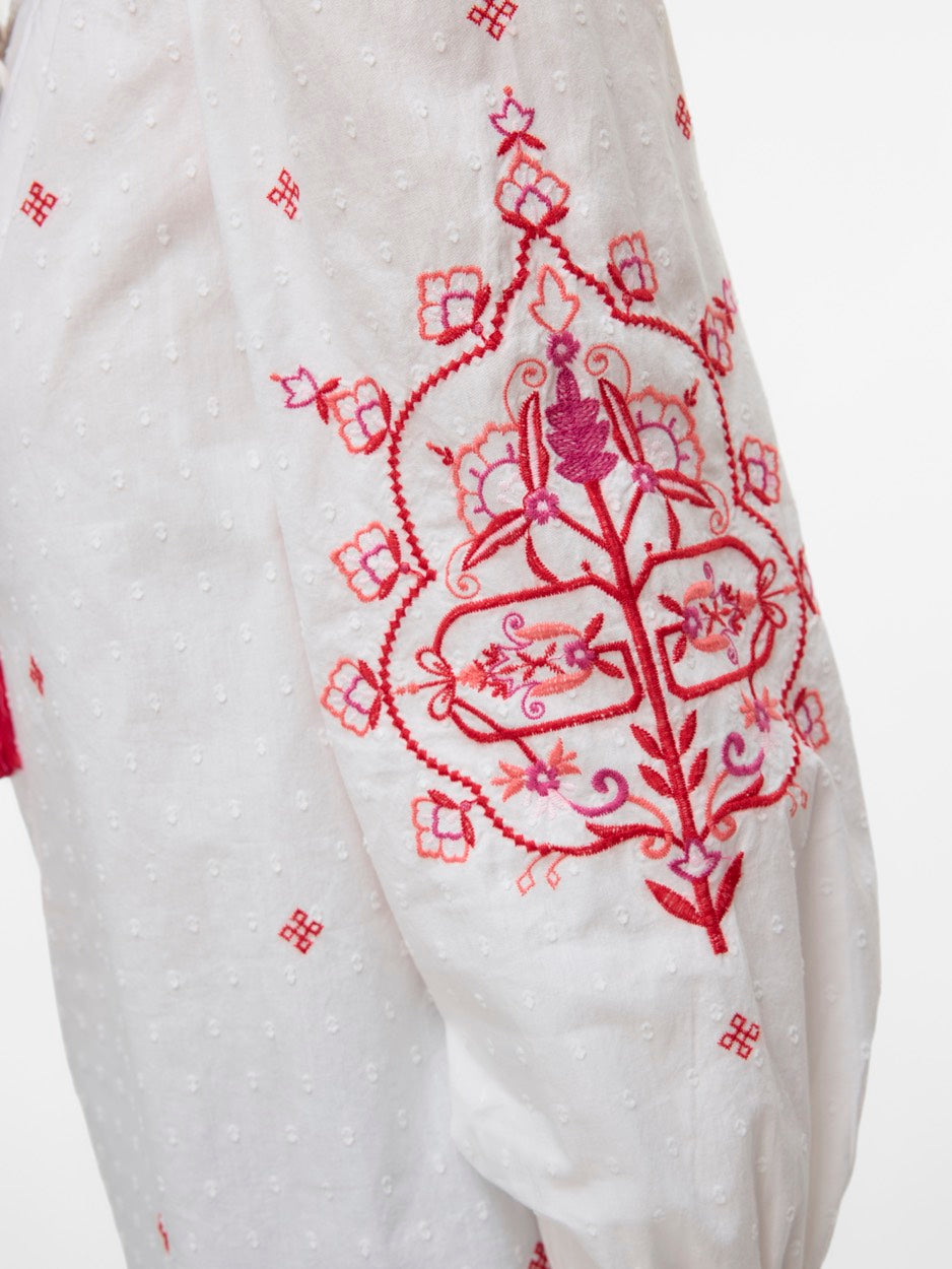 Vmhiba Ls Top Wvn Spe - Wit Dessin