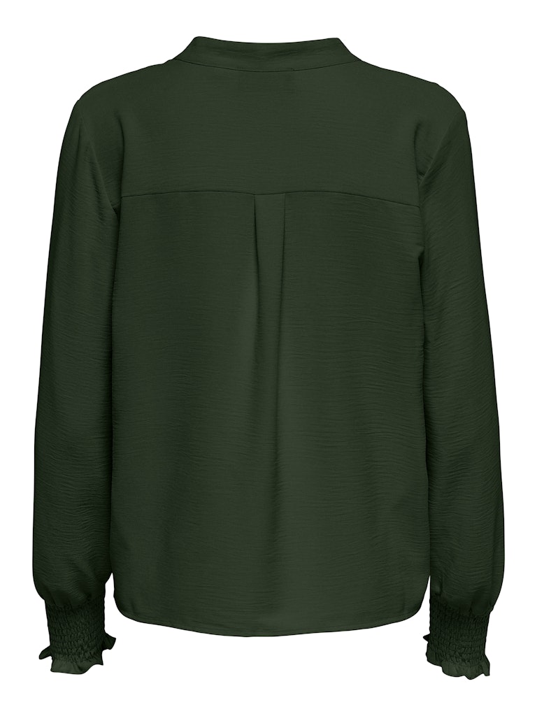 Onlmette V-neck Ls Smock Top Noos Wvn - Groen