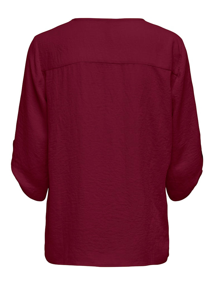 Jdydivya Life 3/4 Top Wvn Noos - Bordeaux