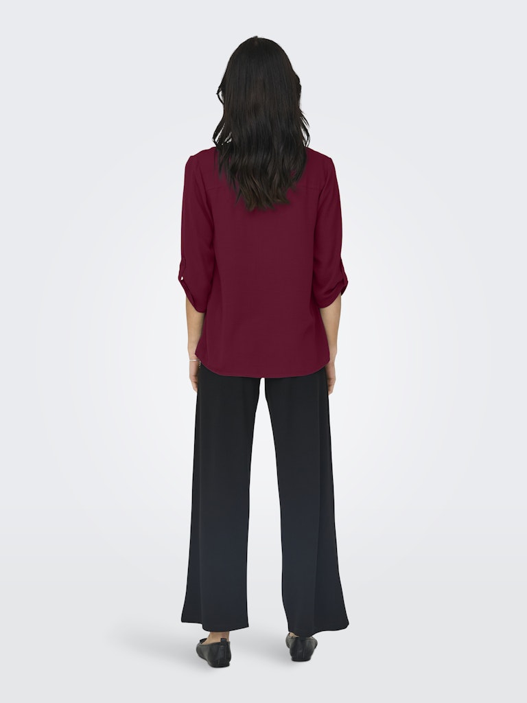 Jdydivya Life 3/4 Top Wvn Noos - Bordeaux