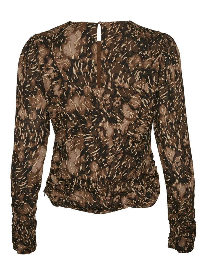 Vmcimmie 7/8 Top Wvn Ga - Bruin Dessin