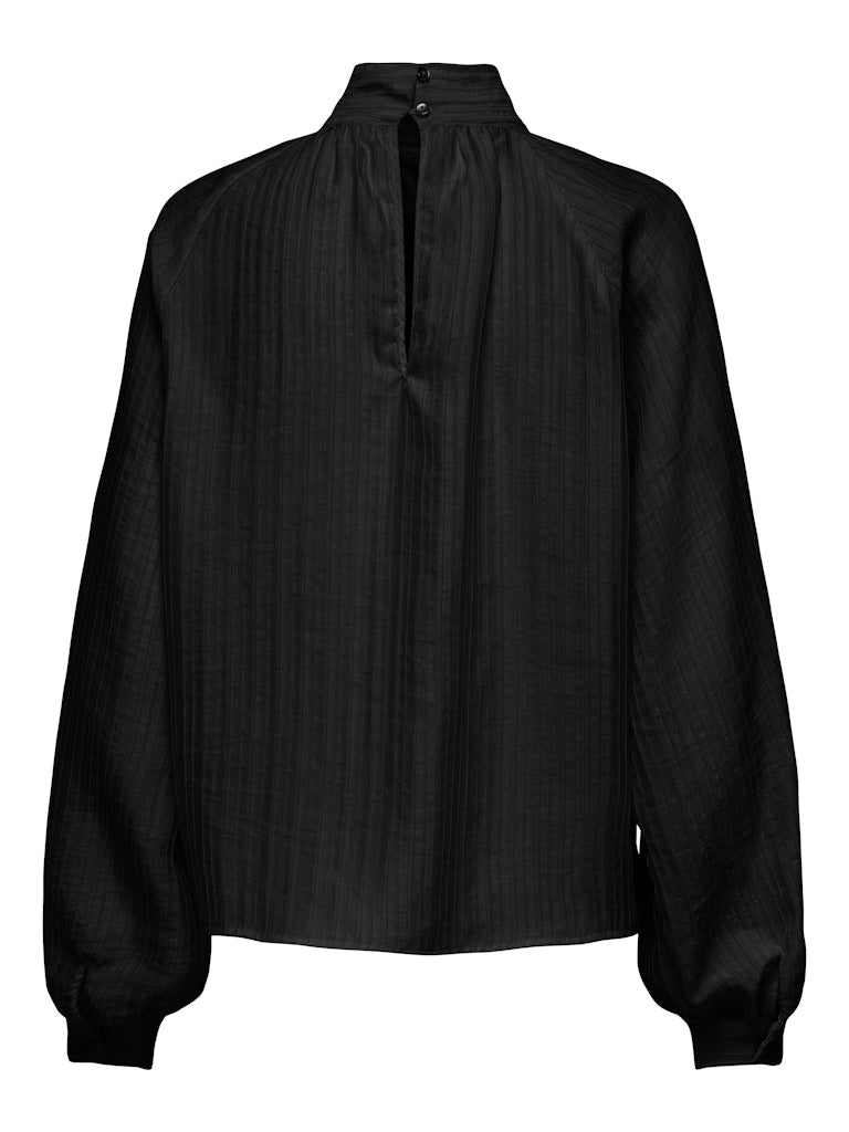 Jdynorma L/s Bow Top Wvn - Zwart