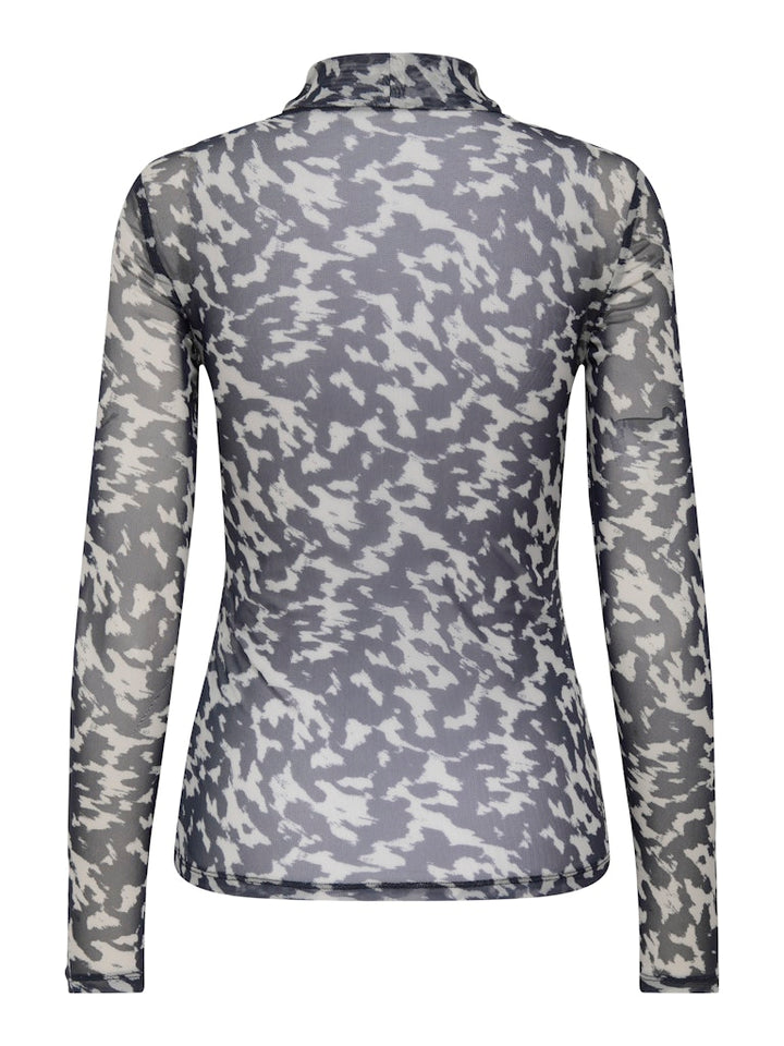 Onlerica Life Mesh L/s Top Jrs Noos - Grijs Dessin