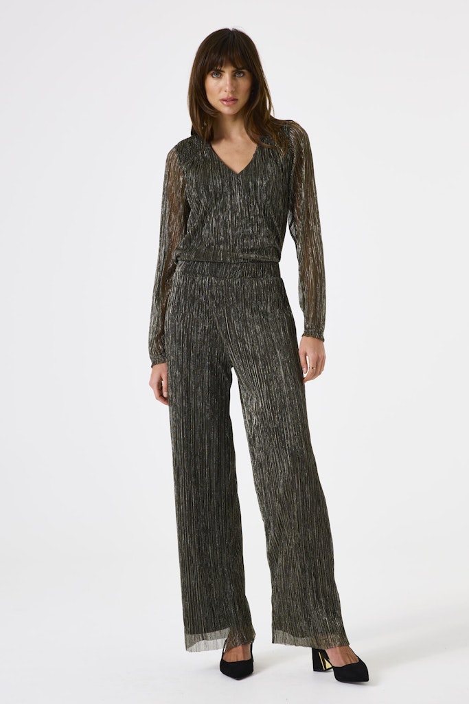 Lurex Top Ls - Goudkleurig