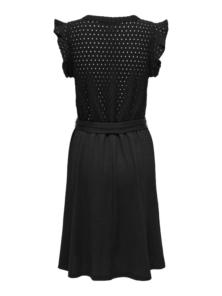 Onlelisa S/l V-neck Dress Cs Jrs - Zwart