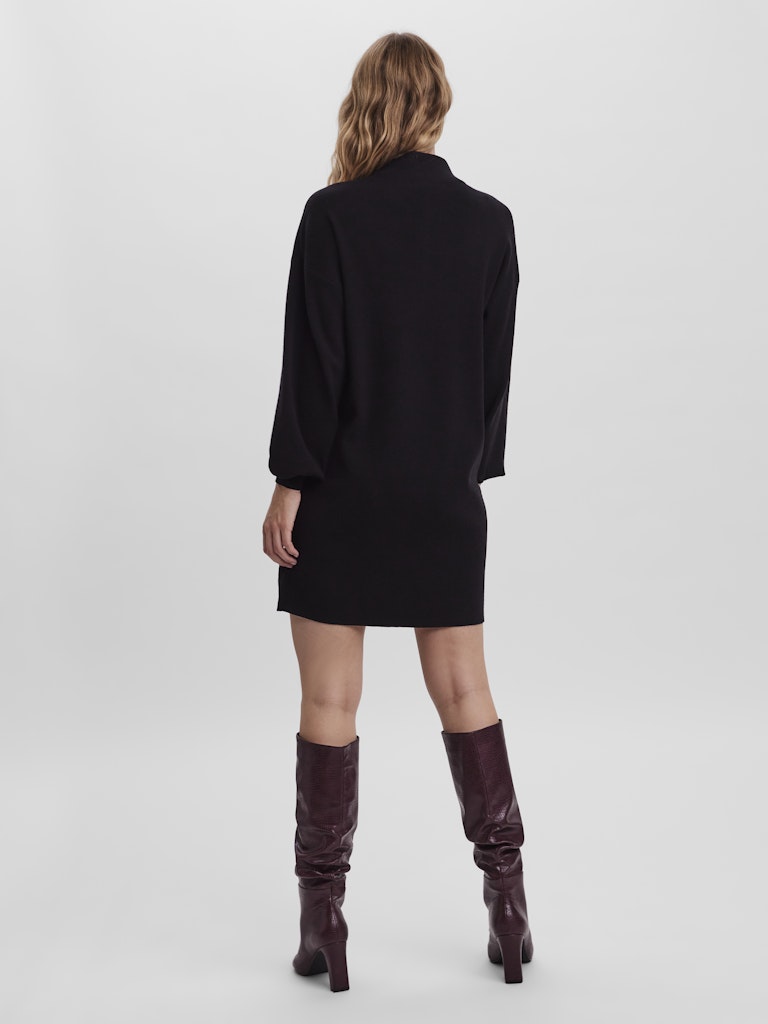 Vmnancy Ls Funnelneck Dress Noos - Zwart