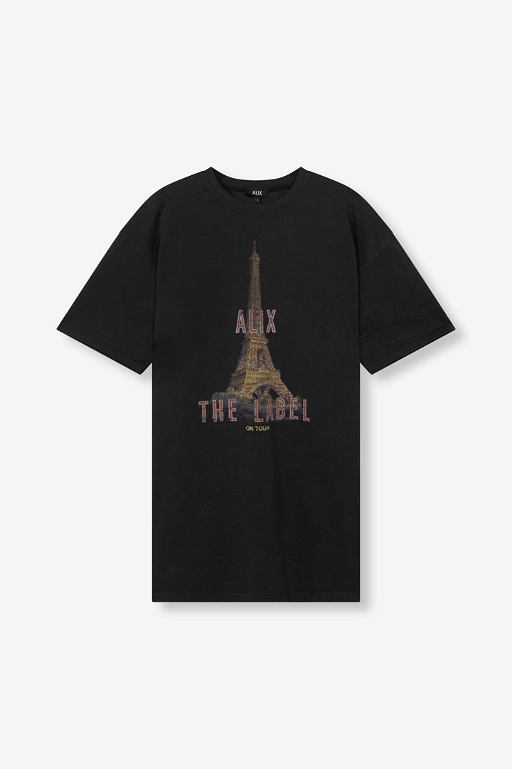 Paris T-shirt Dress - Antraciet
