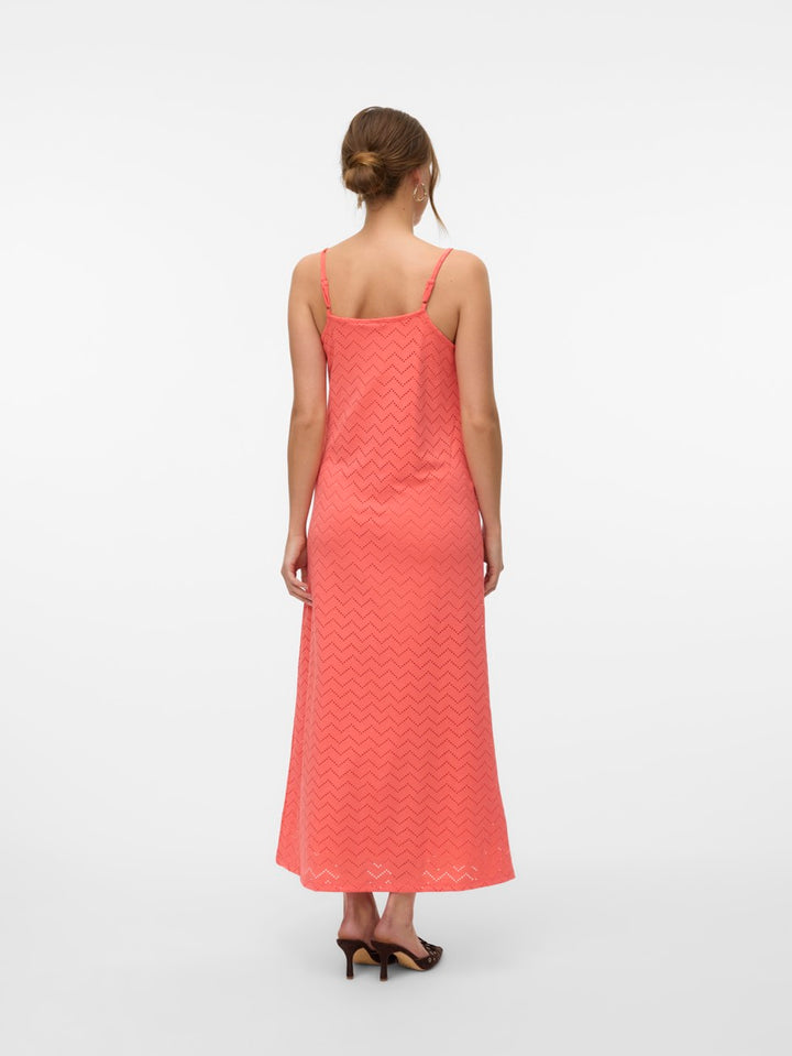 Vmthas Singlet Ankle Dress Jrs Ga V - Koraal Rood