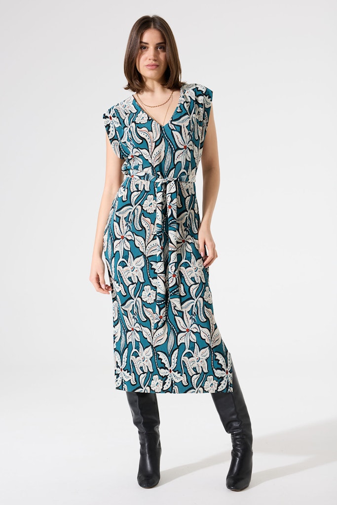 Jurk Km Print - Blauw Dessin