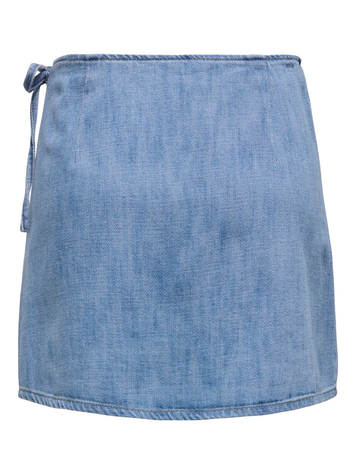 Onlnoelle Wrap Skirt Dnm Yor - Blue Denim