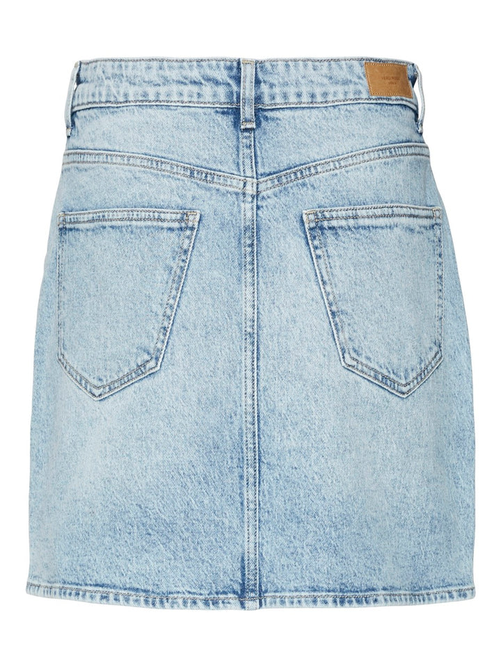 Vmtessa Hr Short Dnm Skirt Mix Ga N - Blue Denim