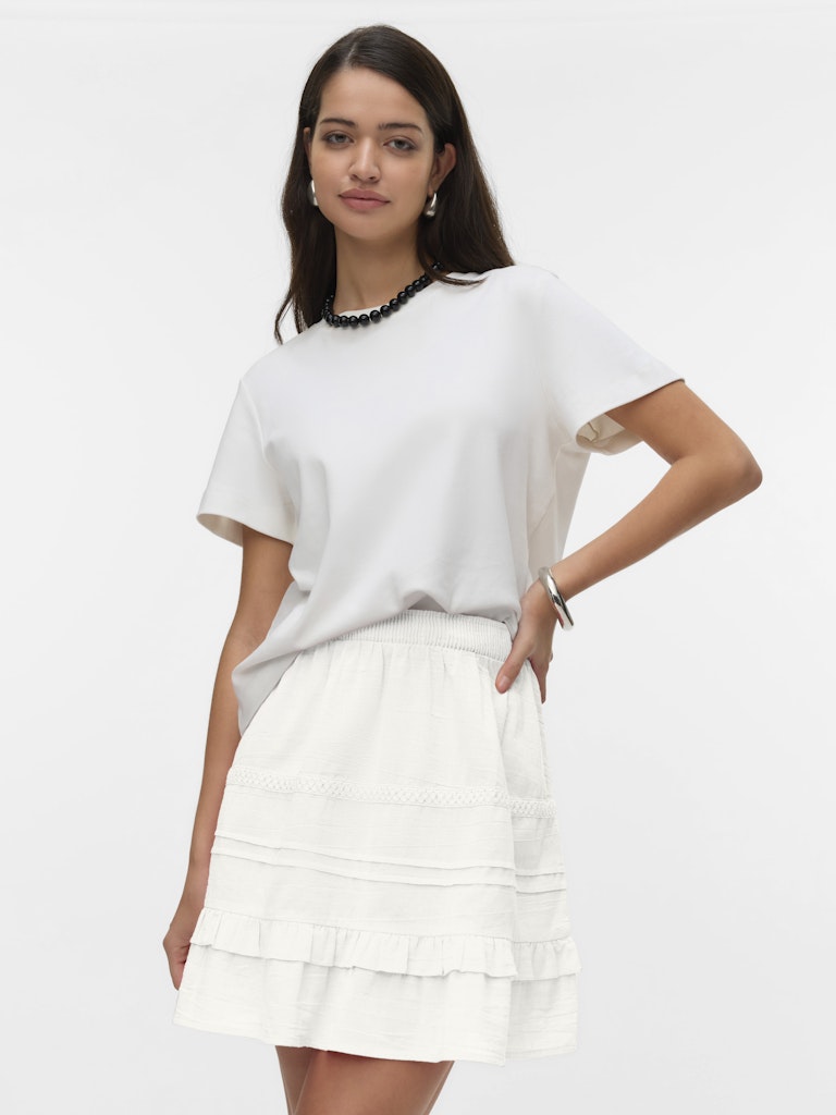 Vmpretty Short Skirt Wvn - Off-white