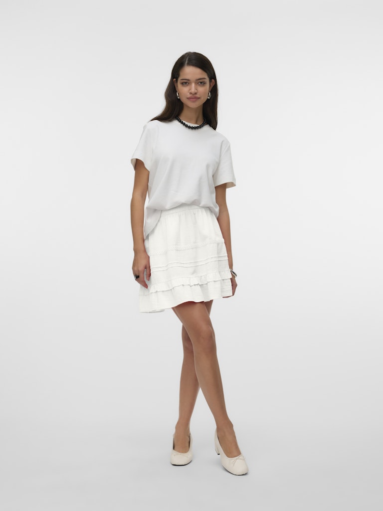 Vmpretty Short Skirt Wvn - Off-white