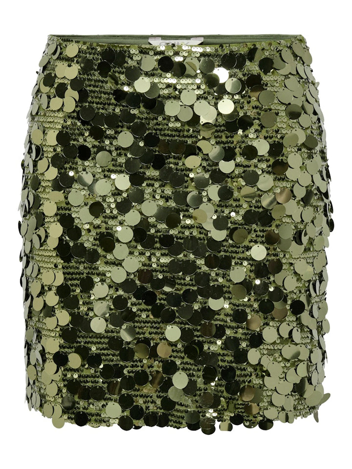 Onljadel Sequins Skirt Wvn - Army