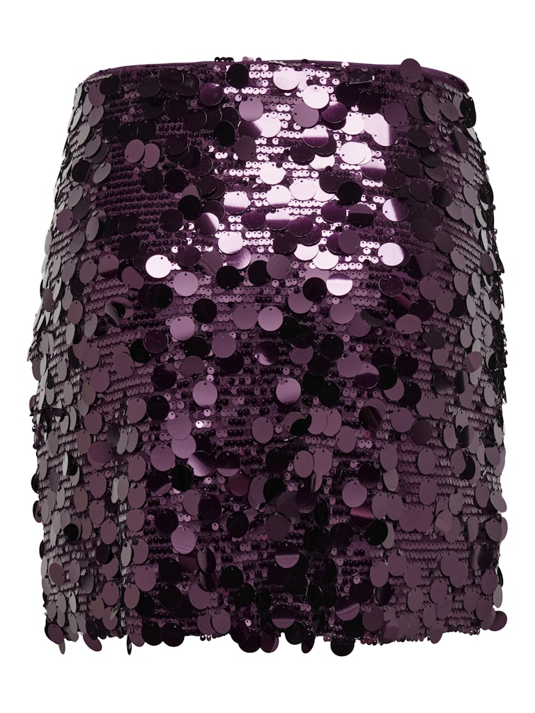Onljadel Sequins Skirt Wvn - Bordeaux