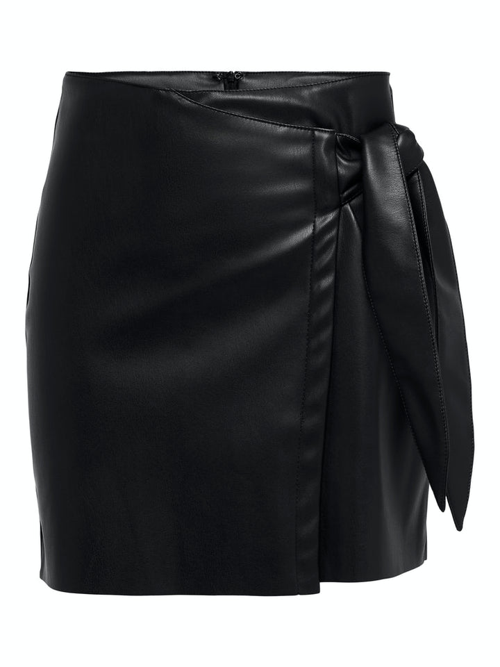 Onlolivia Faux Leather Skirt Noos Otw - Zwart