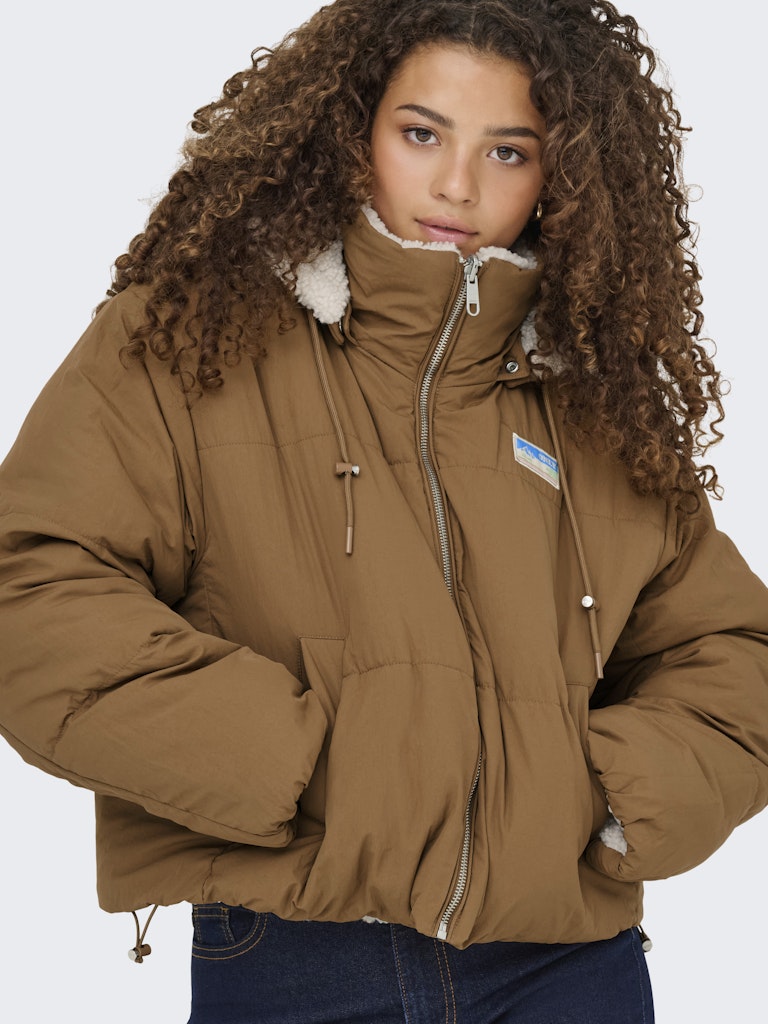Onlmaria Life Rev Puffer Jacket Cc Otw - Beige