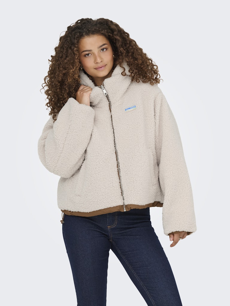 Onlmaria Life Rev Puffer Jacket Cc Otw - Beige