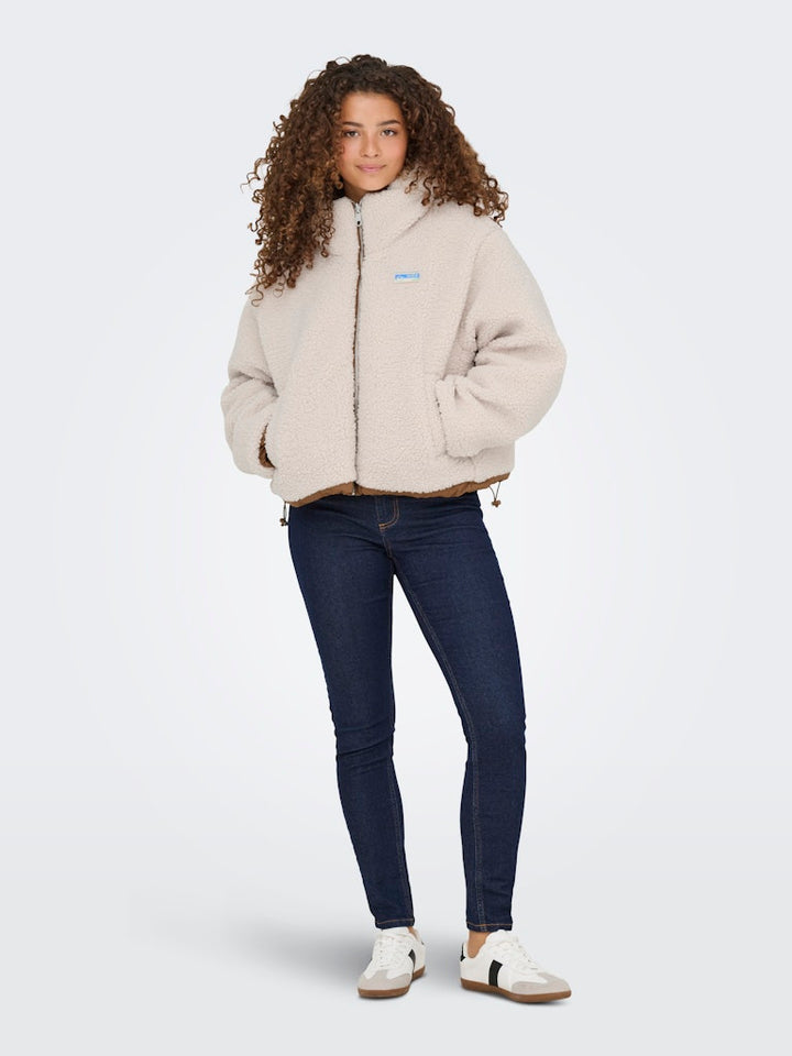 Onlmaria Life Rev Puffer Jacket Cc Otw - Beige