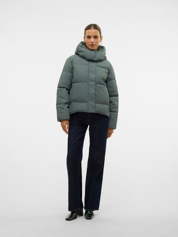 Vmgretakylie Short Coated Jacket Noos - Olijf