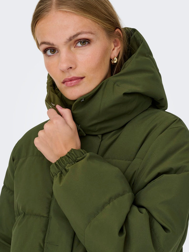 Jdyaja Flotte Padded Jacket Otw Yfm Noos - Army