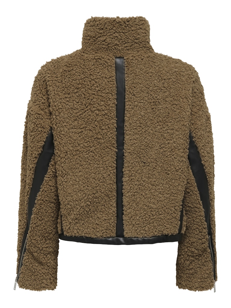 Onlpatti Life Teddy Short Jacket Cc Otw - Bruin