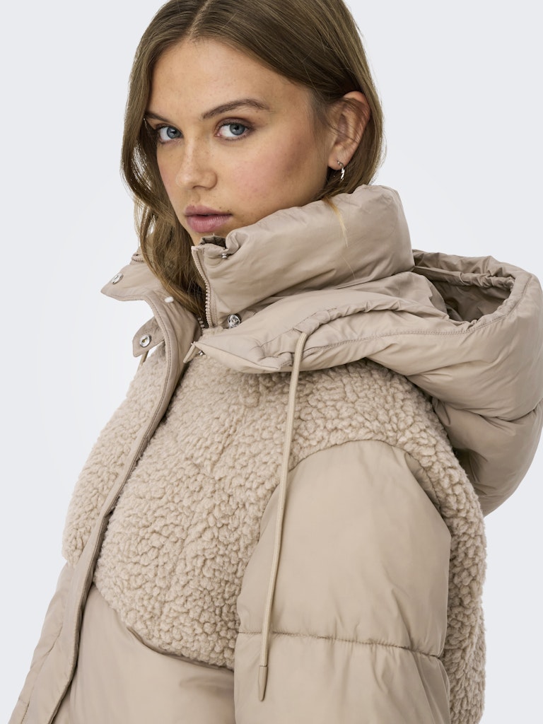 Onlagnes Life Teddy Mix Puffer Cs Otw - Taupe