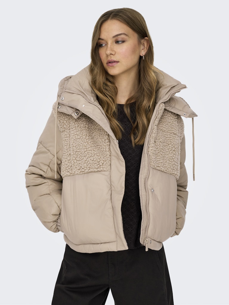 Onlagnes Life Teddy Mix Puffer Cs Otw - Taupe