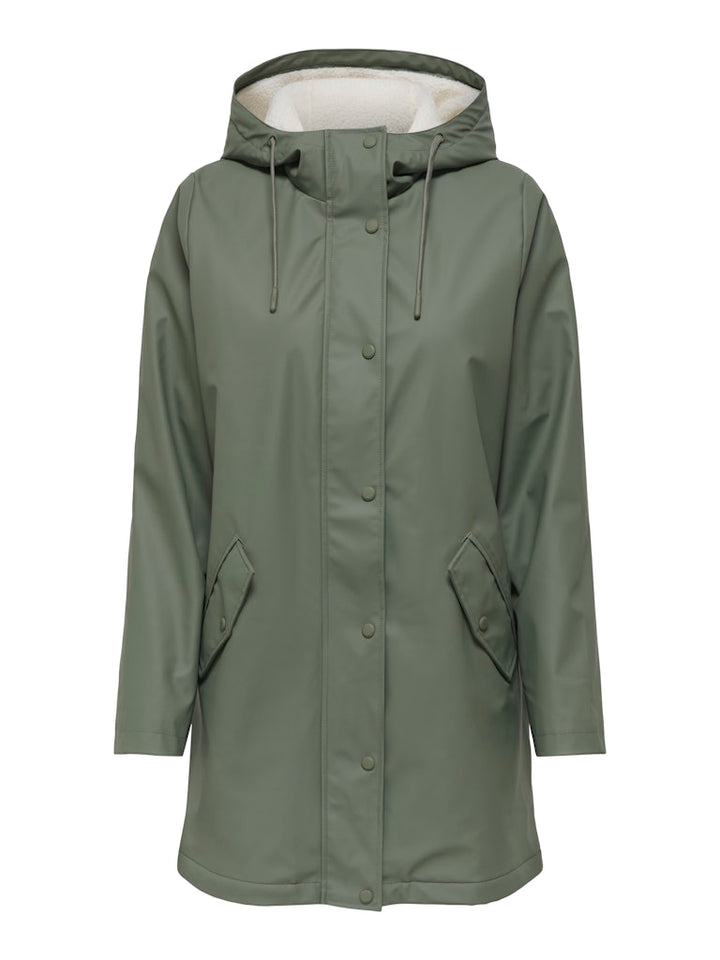 Onlsally Raincoat Otw Noos - Olijf