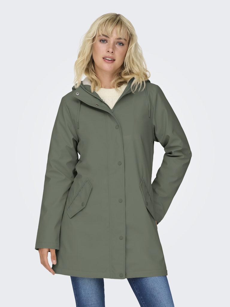 Onlsally Raincoat Otw Noos - Olijf